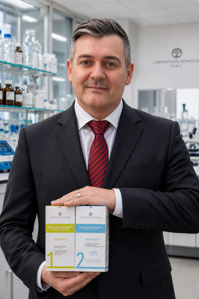 Stéphane Paulet, Gründer des Laboratoire RENASCOR, im Pariser Labor